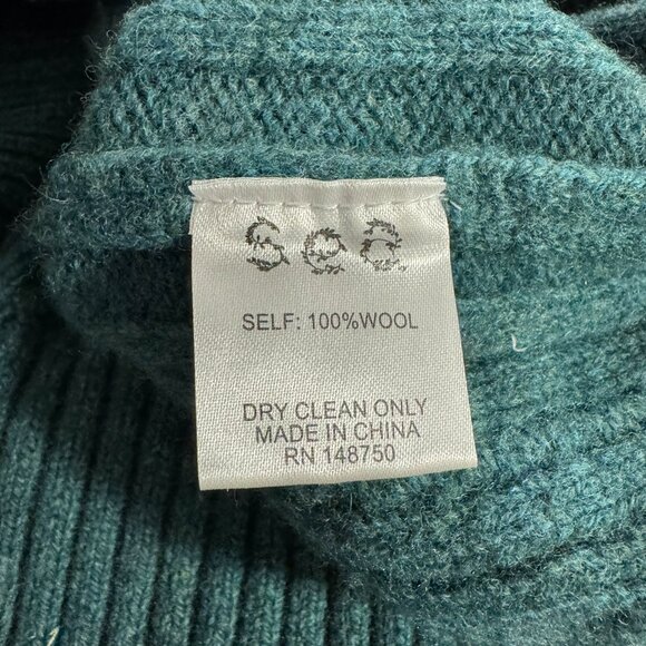 Sea New York Juliette Cable Knit Sweater XS Forest Green Wool NWT FS-1447 - Picture 10 of 10